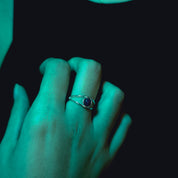 חצויה | טבעת כסף 925