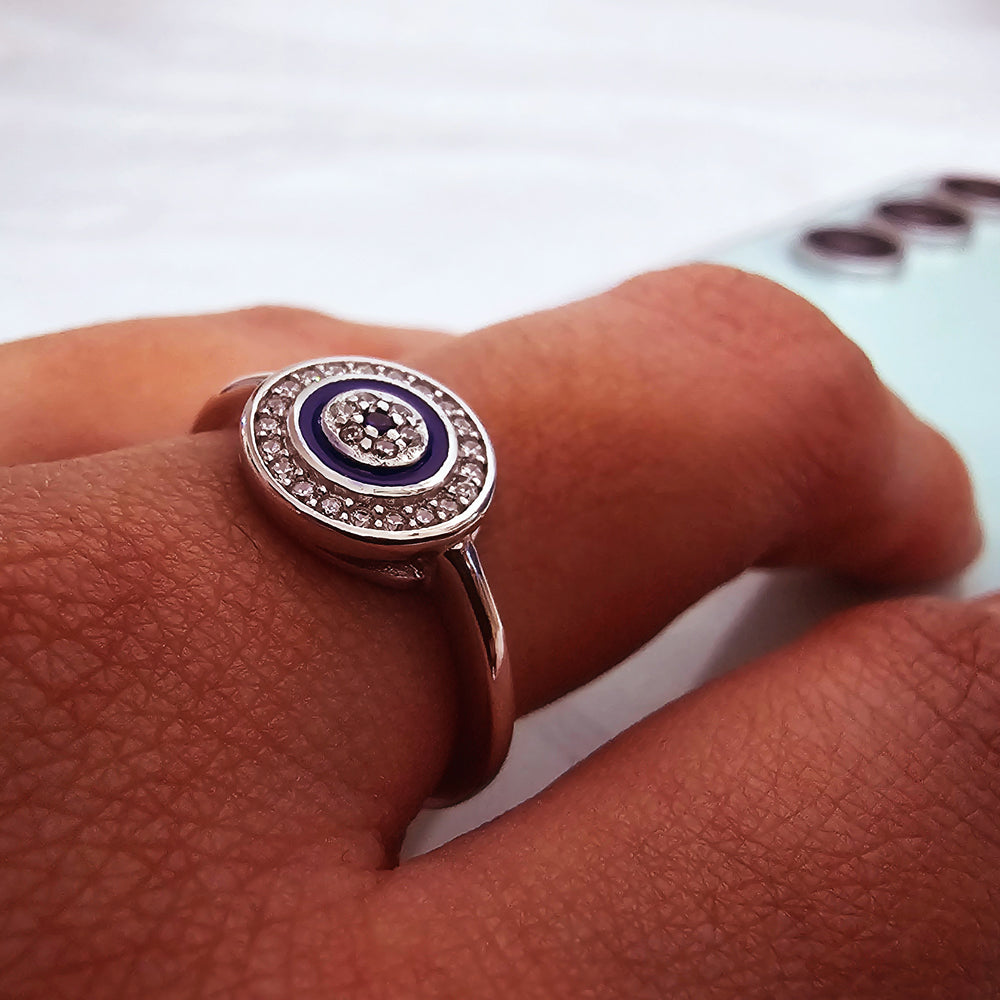 עין החמסה | טבעת כסף 925