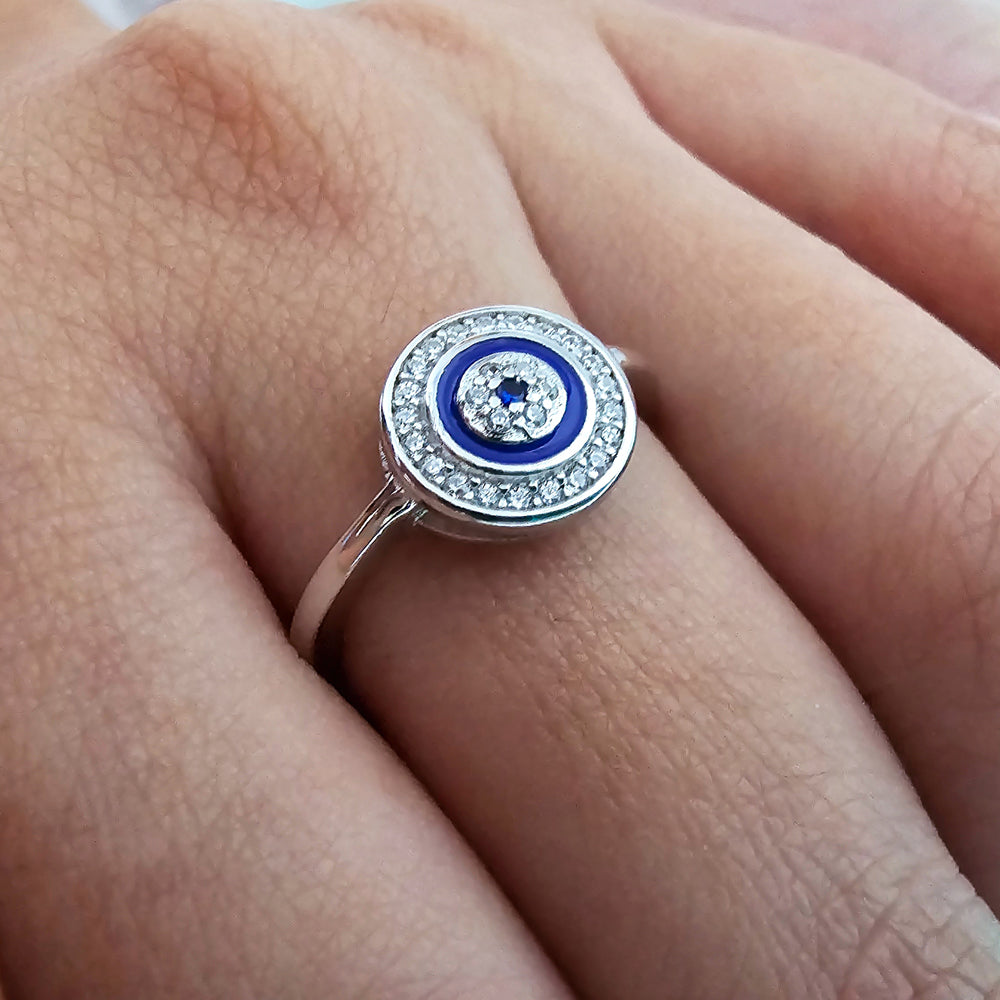 עין החמסה | טבעת כסף 925