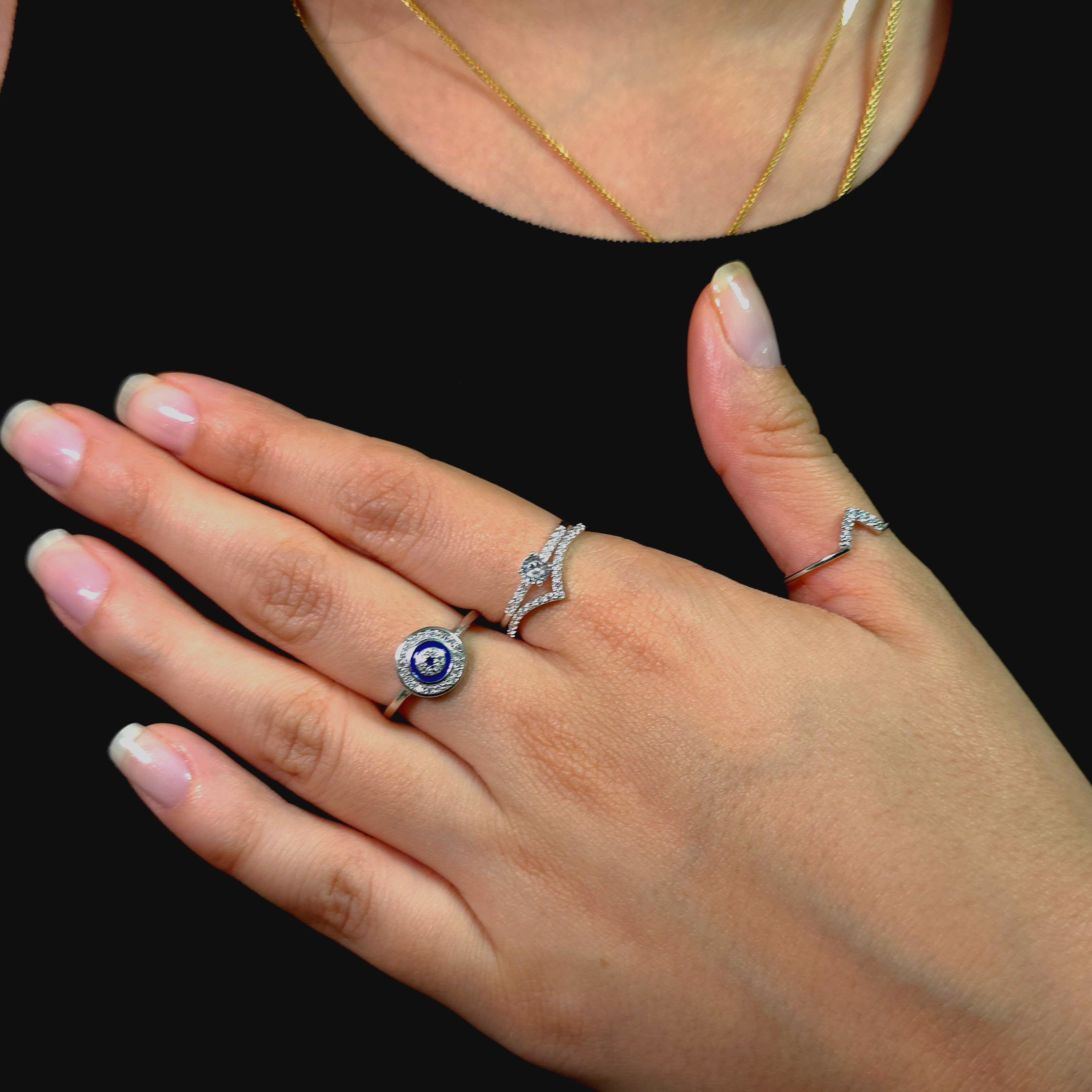 עין החמסה | טבעת כסף 925