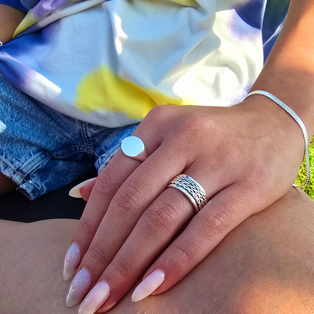 OZ | טבעת ספין כסף 925