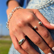 Melt | טבעת כסף 925