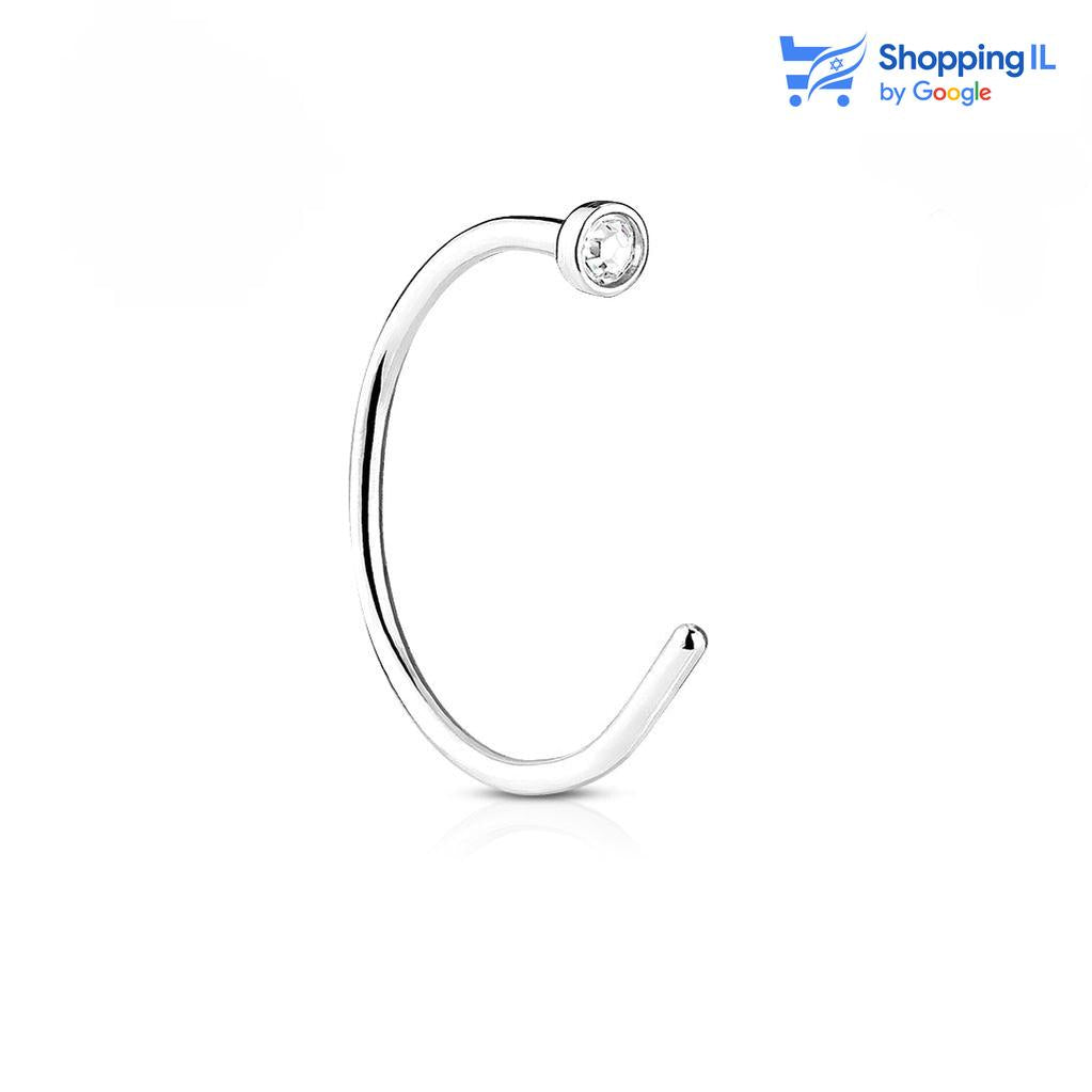 עגיל נזם&nbsp;חישוק עדין&nbsp;- עשוי&nbsp;טיטניום
TITANIUM 6AL-4V-ELI ASTM F-136...
העגיל בעיצוב&nbsp;חישוק משובץ זירקון נקודה.
צבע&nbsp;- כסף
מידה&nbsp;-&nbsp;מגיע בעובי של&nbsp;0.8 מ"מ ובאורך&nbsp;8&nbsp;מ"מ | זירקון בקוטר 2 מ"מ

העגיל מיועד בעיקר לאזורים הבאים:
- פירסינג נזם
- כמובן שניתן לענוד את העגיל גם באזורים אחרים (:
