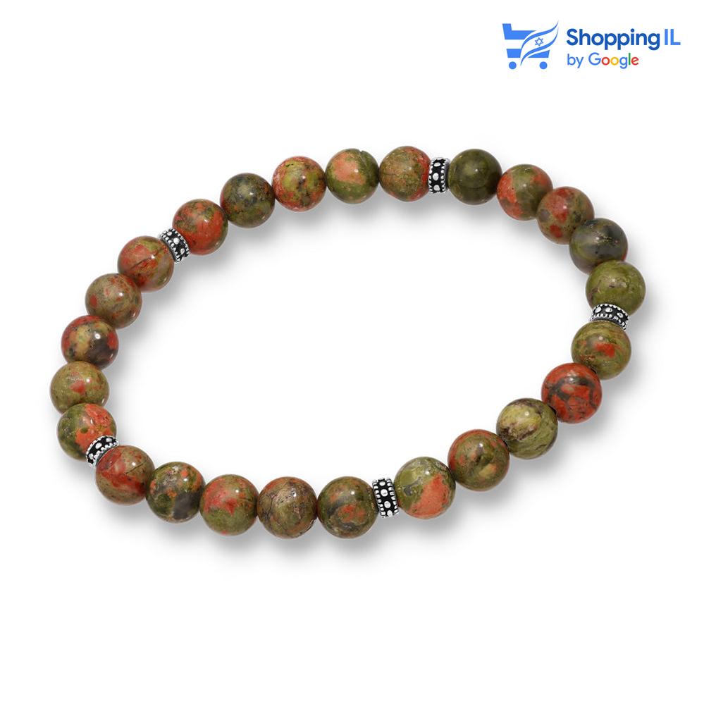 צמיד ג'יוליה - אבן יוניקייט