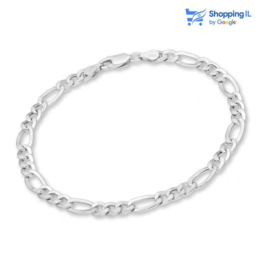 צמיד גורמט 6 מ"מ | צמיד כסף 925