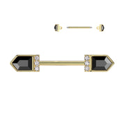 עגיל לפיטמה סאפ' - עשוי סרג'יקל סטיל 316 (מתכת רפואית), סיגרת פוש.
העגיל בעיצוב זוג חרבות.
צבע&nbsp;-כסף,&nbsp; שחור
מידה&nbsp;-&nbsp;מגיע בעובי&nbsp;1.6 מ"מ ובאורך 14 מ"מ

העגיל מיועד בעיקר לאזורים הבאים:
- פירסינג בפיטמה