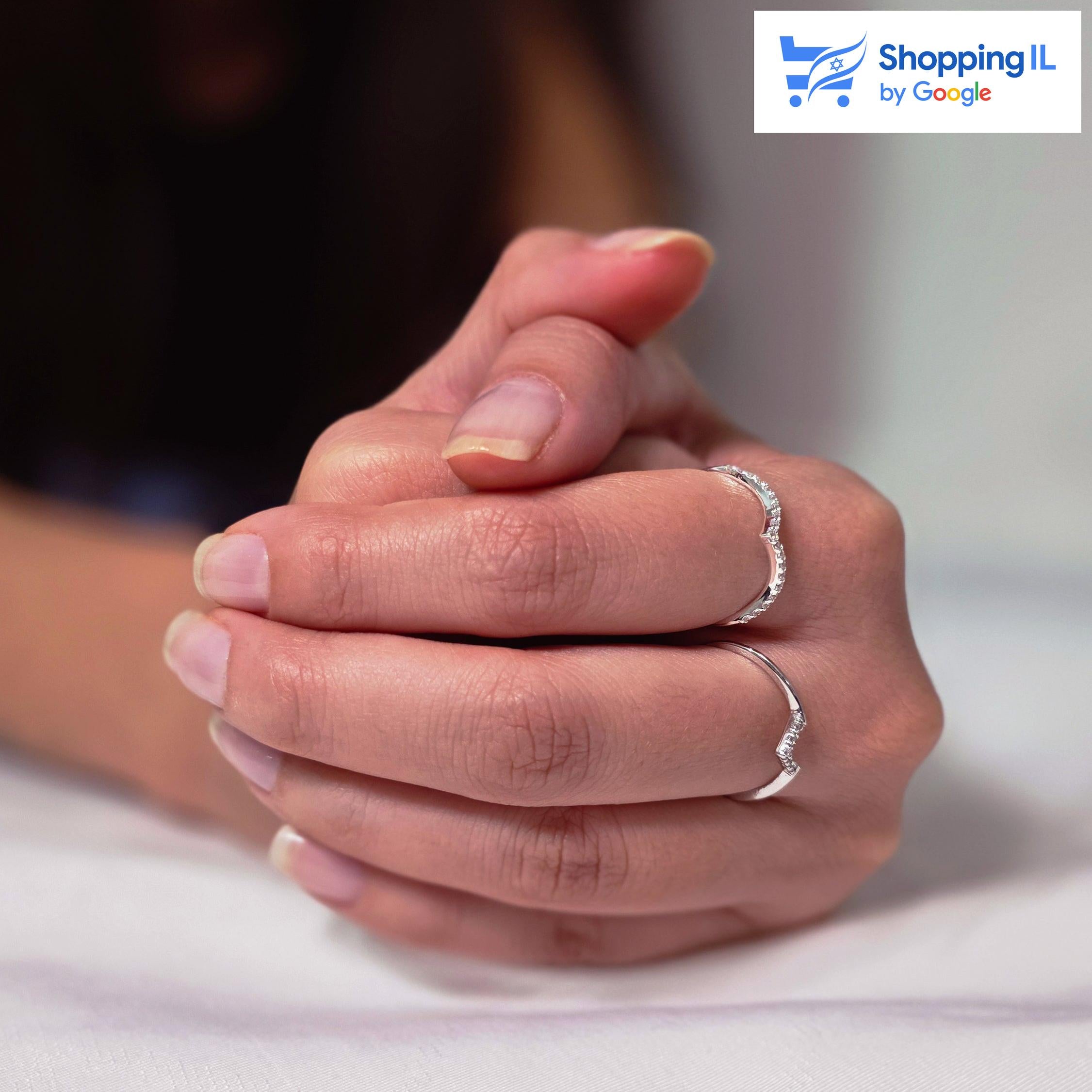 טבעת V | כסף 925