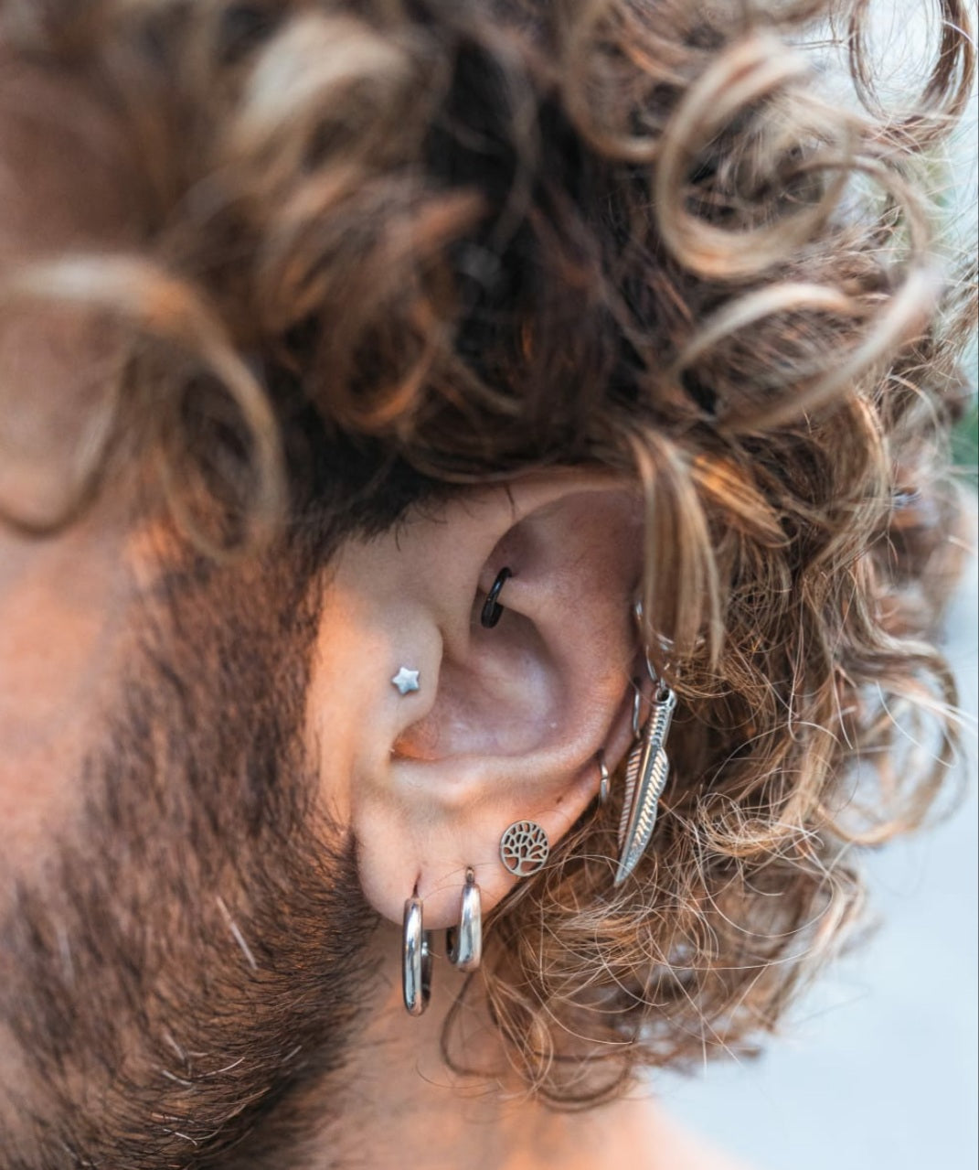 עגיל נוצה אינדיאנית