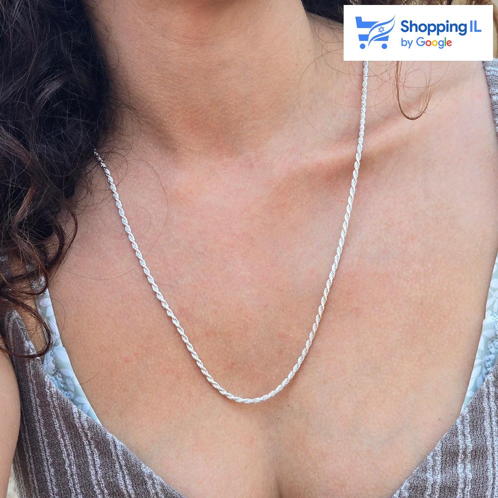 חבל עובי 2.2 מ"מ | שרשרת כסף 925
