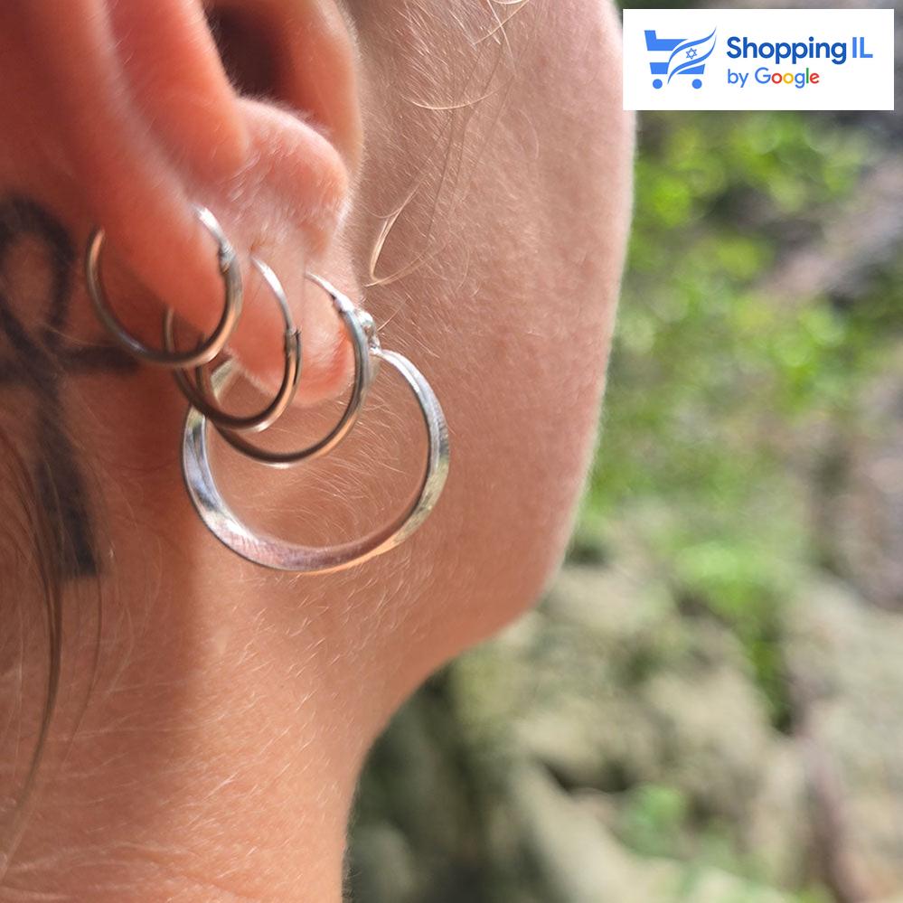 Stage | עגילי כסף 925