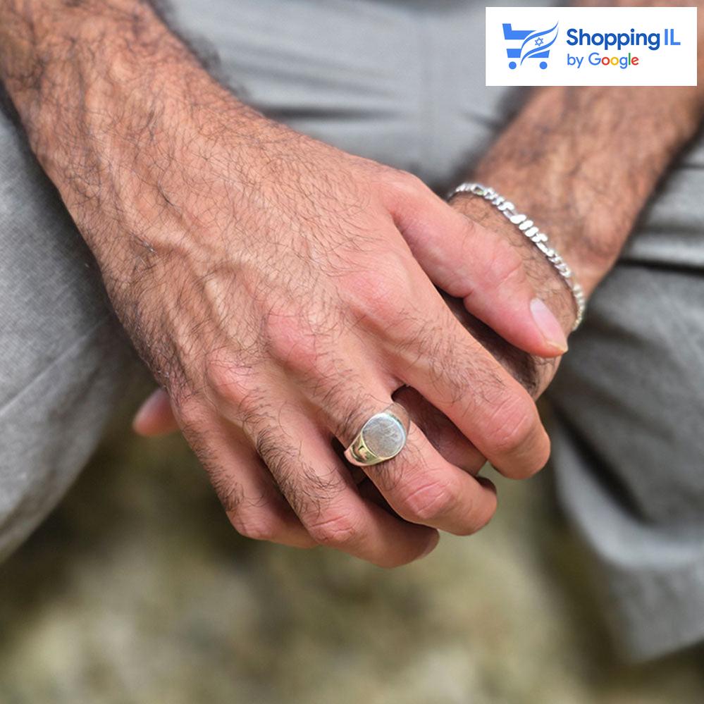 טבעת סיגנט חלקה | טבעת כסף 925