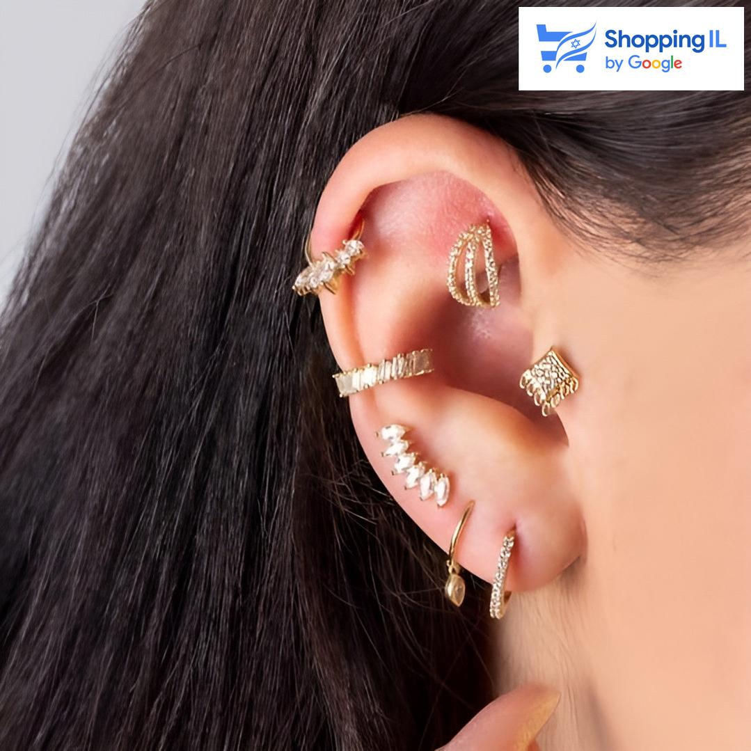 צ'אד | עגיל זהב 14 קראט