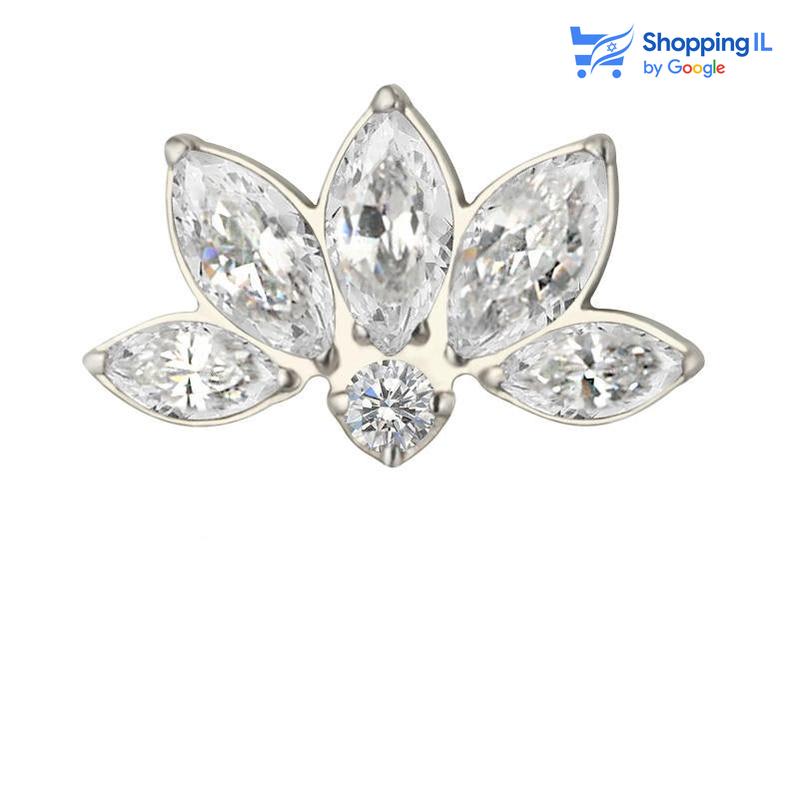 אוליבה- עגיל לברט עשוי טיטניום TITANIUM 6AL-4V-ELI ASTM F-136. העגיל בעיצוב מוט לברט בעל הברגה פנימית ומשובץ זירקונים בעיצוב מלכותי. צבע - כסוף מידה - מגיע בעובי של 1.2 מ"מ ובאורך 6 מ"מ  העגיל מיועד בעיקר לאזורים הבאים: - פירסינג הליקס - פירסינג פלאט - פירסינג טראגוס - כמובן שניתן לענוד את העגיל גם באזורים אחרים (: