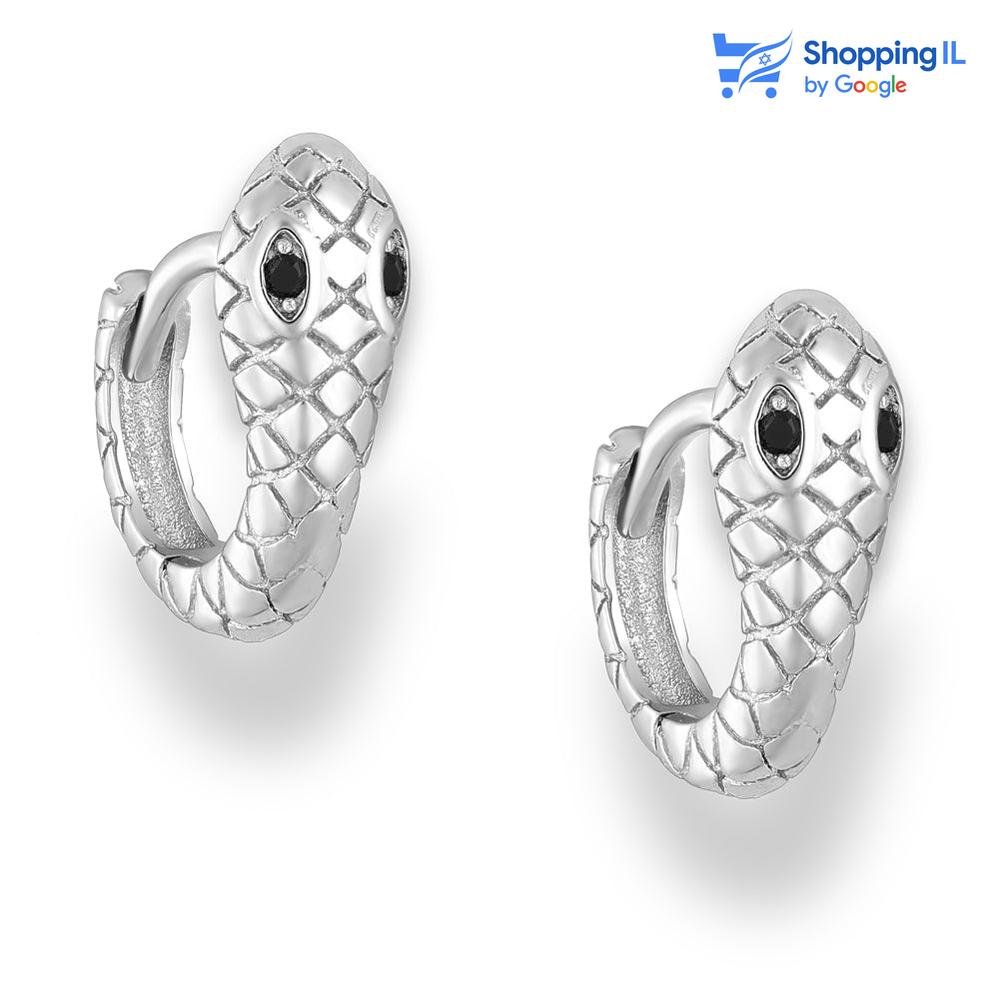 נחש | עגילי כסף 925