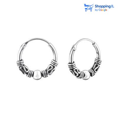 חישקי דאלי קוטר 12 מ"מ | עגילי כסף 925