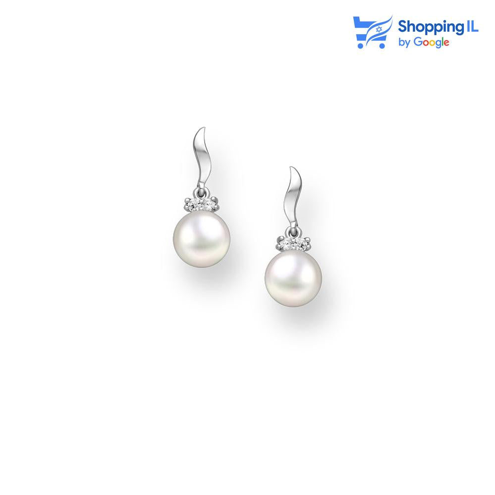 נסיכת הפנינים | עגילי כסף 925