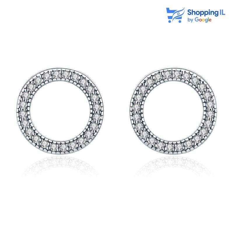 זוג עגילי "שריי" - עשויים מכסף סטרלינג 925 . זוג עגילים עיגול צמודים לתנוך האוזן ומשובצים באבני זירקון נוצצות. צבע- כסף מידה - מגיע בעובי של 0.8 קוטר החישוק הוא 9 מ"מ  העגילים מיועדים בעיקר לאזורים הבאים: - תנוך