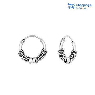 חישוקי באלי קוטר 10 מ"מ | עגילי כסף 925