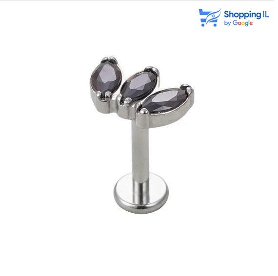 קאספר- עגיל לברט עשוי טיטניום TITANIUM 6AL-4V-ELI ASTM F-136. העגיל בעיצוב מוט לברט בעל הברגה פנימית ומשובץ זירקונים שחורים. צבע - שחור מידה - מגיע בעובי של 1.2 מ"מ ובאורך 6 מ"מ  העגיל מיועד בעיקר לאזורים הבאים: - פירסינג הליקס - פירסינג פלאט - פירסינג טראגוס - כמובן שניתן לענוד את העגיל גם באזורים אחרים (: