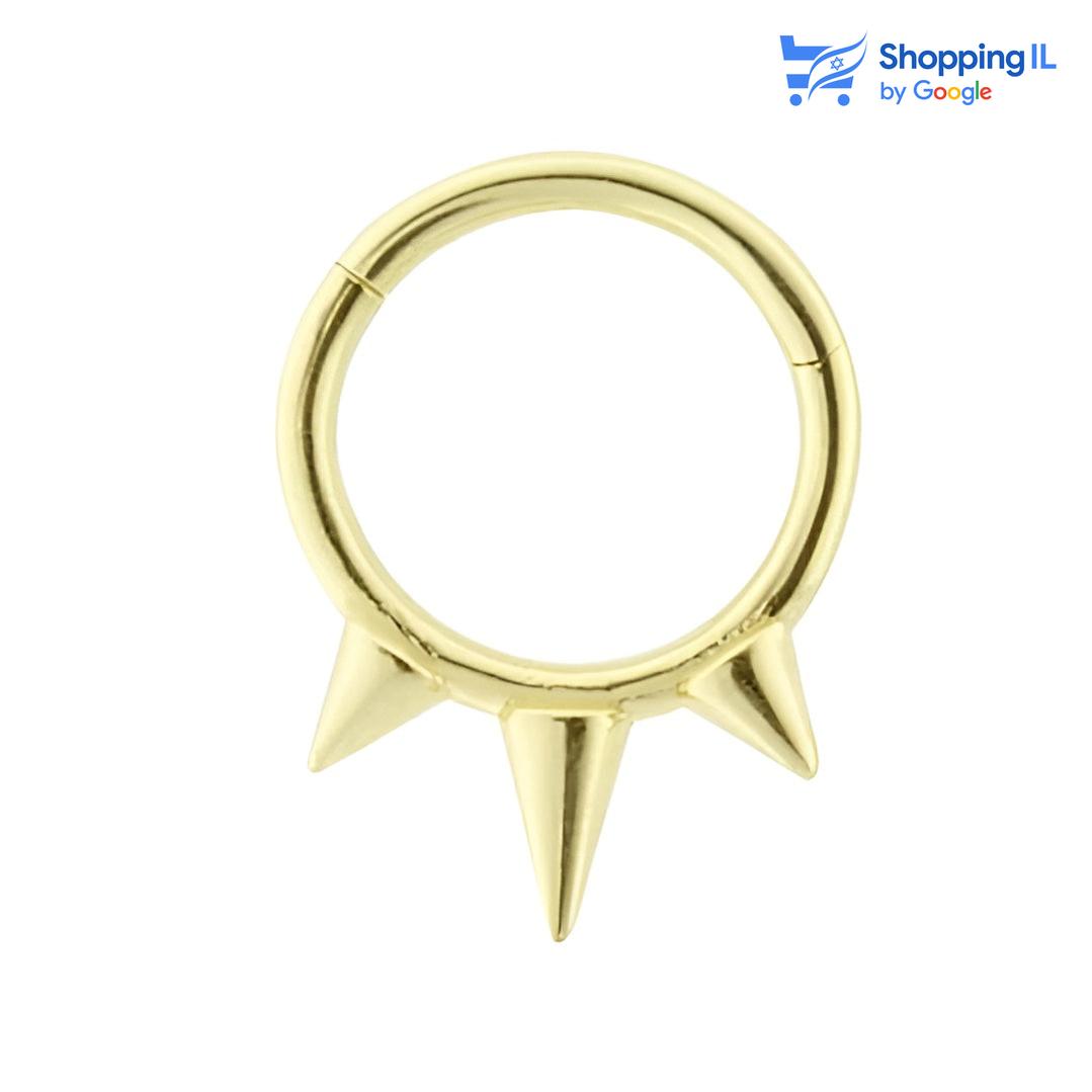קליקר שפיץ | עגיל זהב 14 קראט