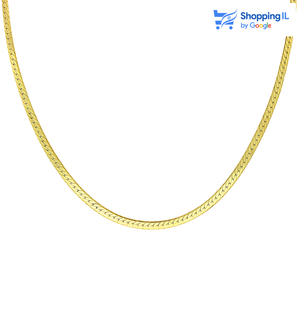 שרשרת נחש 2.6 מ"מ | כסף 925 מצופה זהב 18K