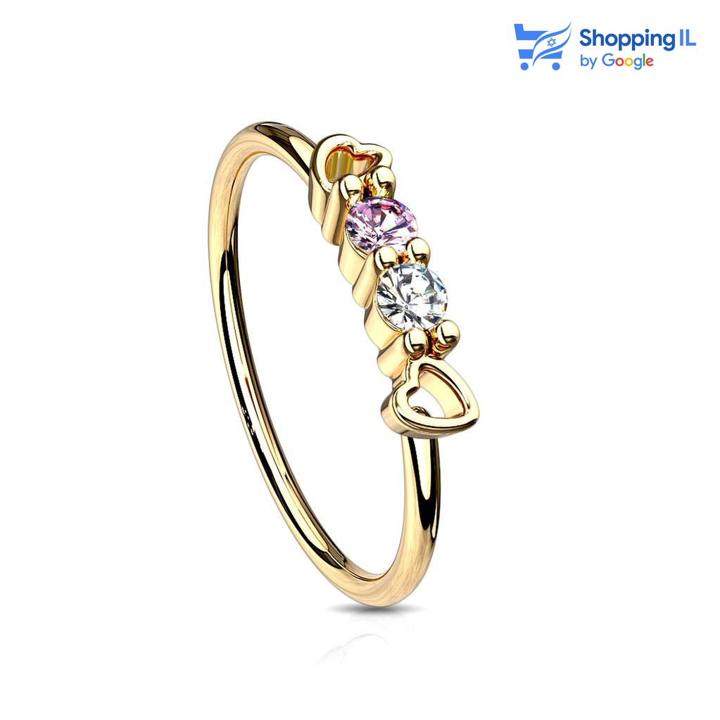 פיי | עגיל נזם מצופה זהב