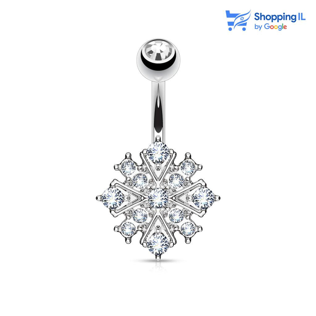 פתית שלג | עגיל לטבור