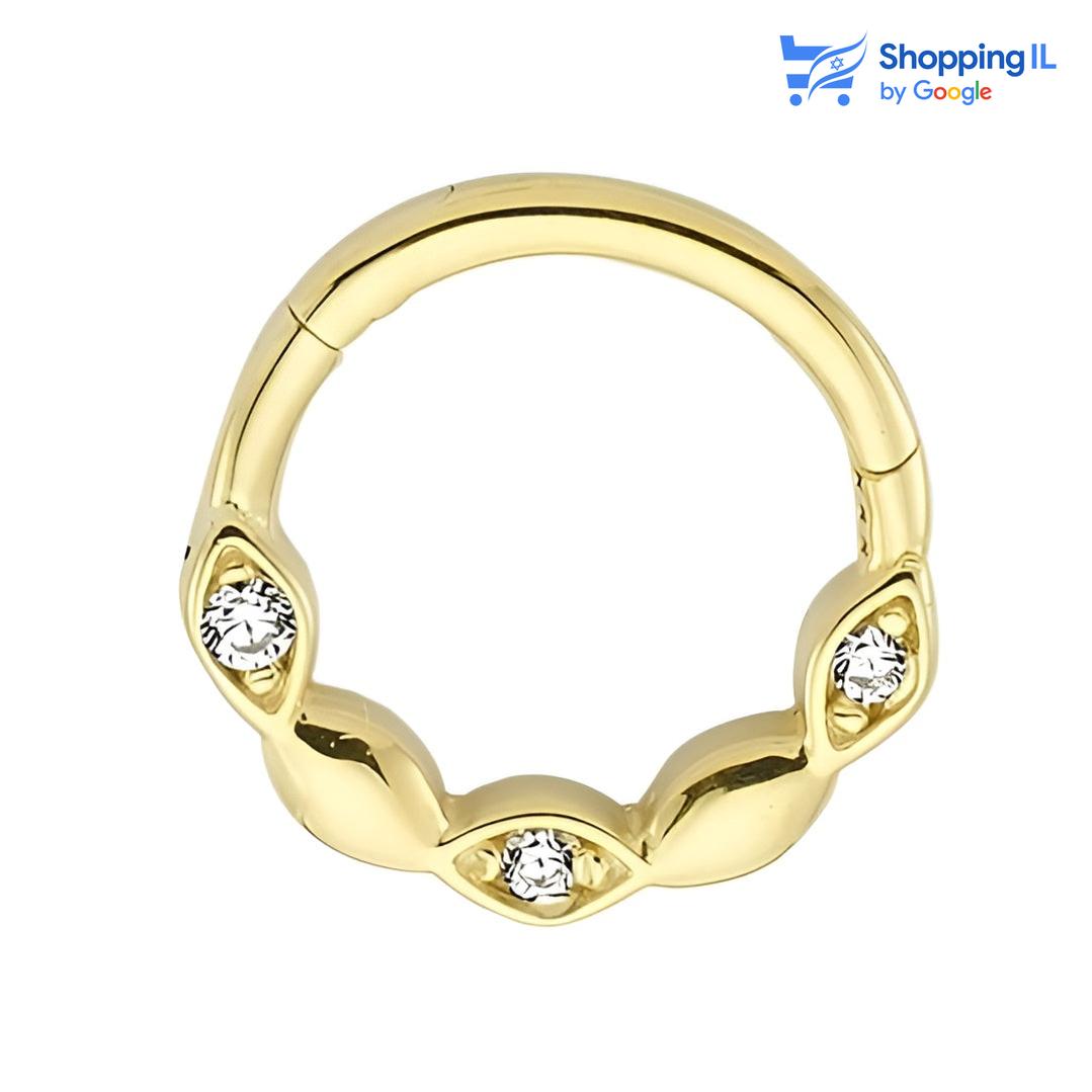 עייני | עגיל זהב 14 קראט