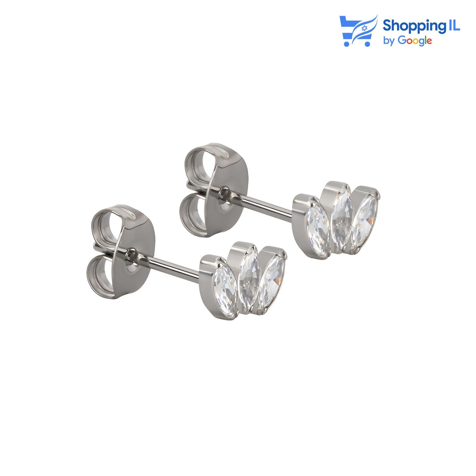 זוג עגילי בל | טיטניום