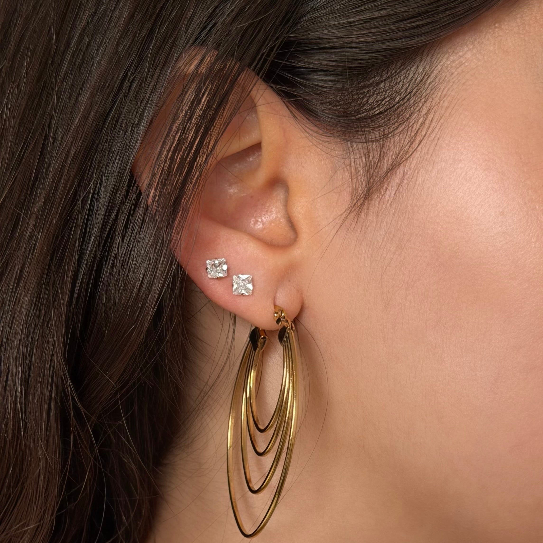 זוג עגילי אדווה