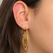 זוג עגילי אדווה