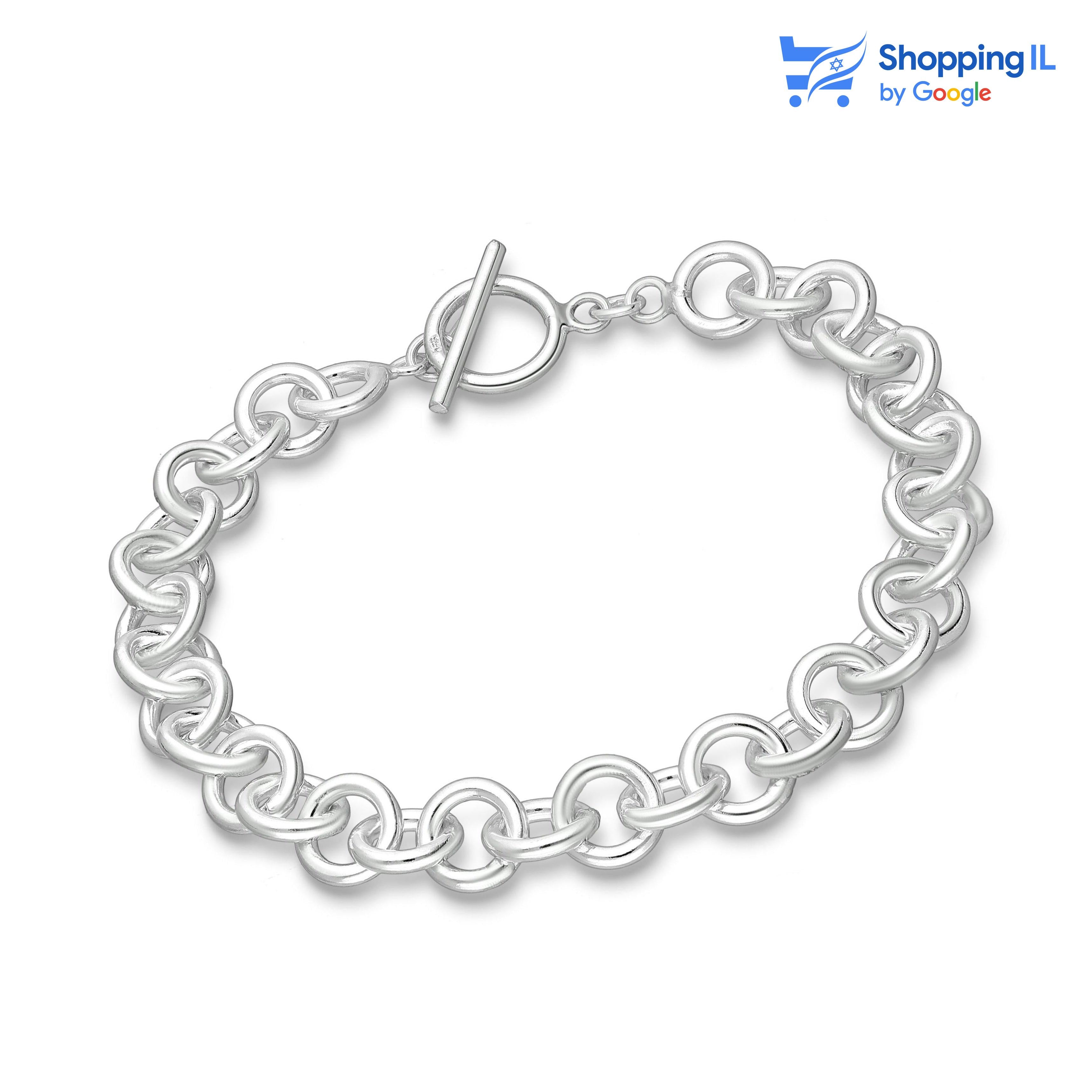 אופרה - צמיד כסף 92
צמיד כסף 925 שקשה להוריד ממני את העיניים, מורכב מחוליות עגולות, עיצוב החוליות העגולות מעניק לצמיד מראה קלאסי ונקי, שמתאים לכל סגנון ולכל אירוע - בין אם מדובר באירוע רשמי או בלבוש יומיומי.
הצמיד נסגר בסוגר טי בר (T-bar) נוח ובטוח, ומוסיף לו נגיעה של תחכום.
אורך: 19 ס"מ | מידת החוליות: 9 מ"מ | עובי: 
