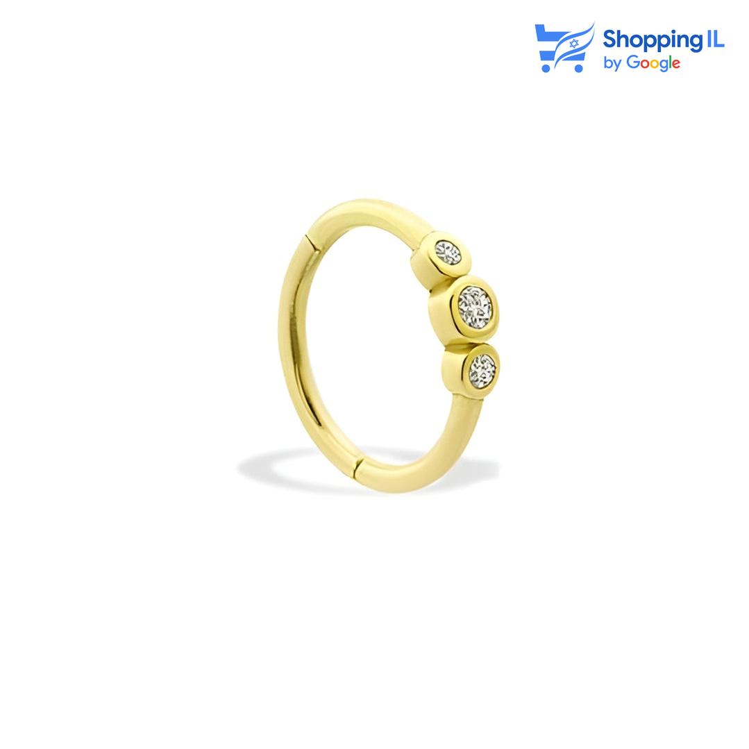 ליסה | עגיל זהב 14 קראט