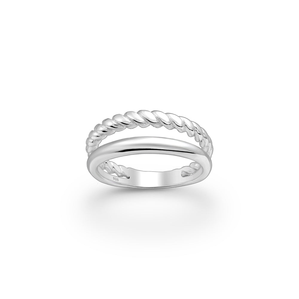Twist & Chain | סט שרשרת וטבעת
