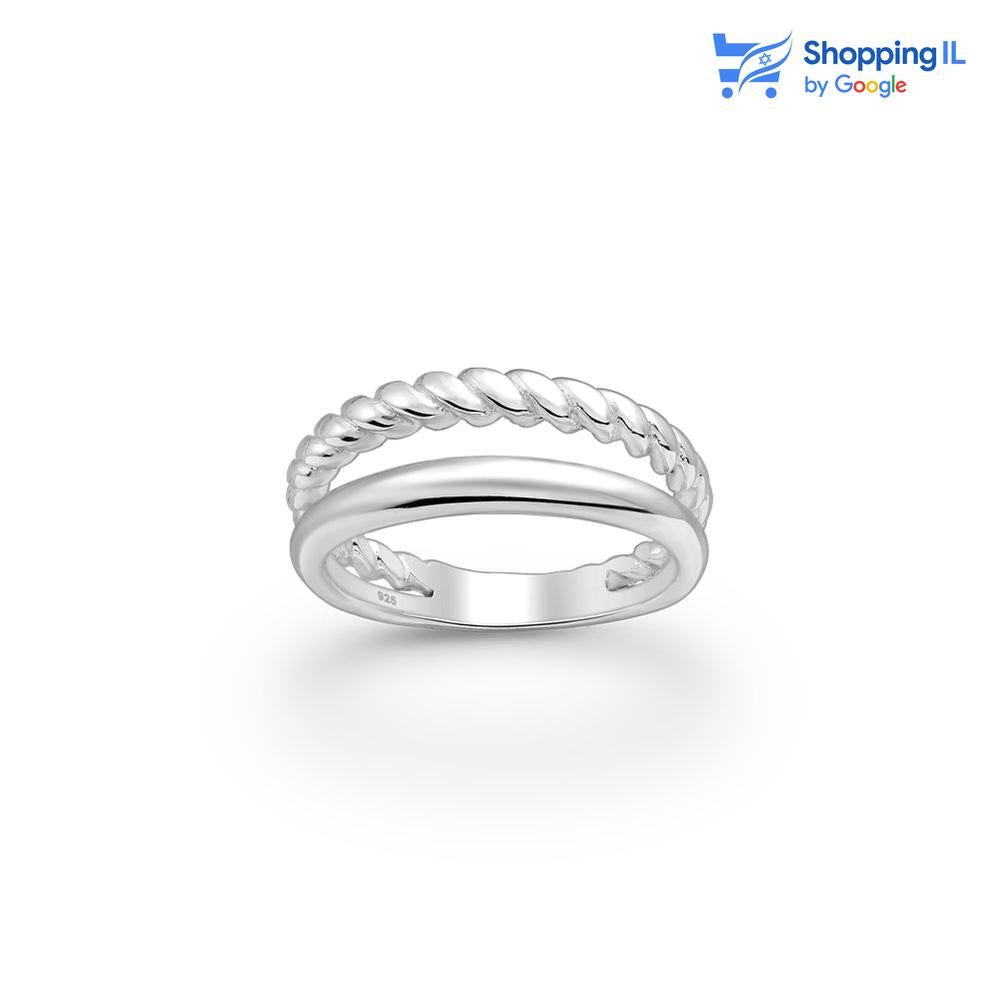 Twist & Chain | סט שרשרת וטבעת