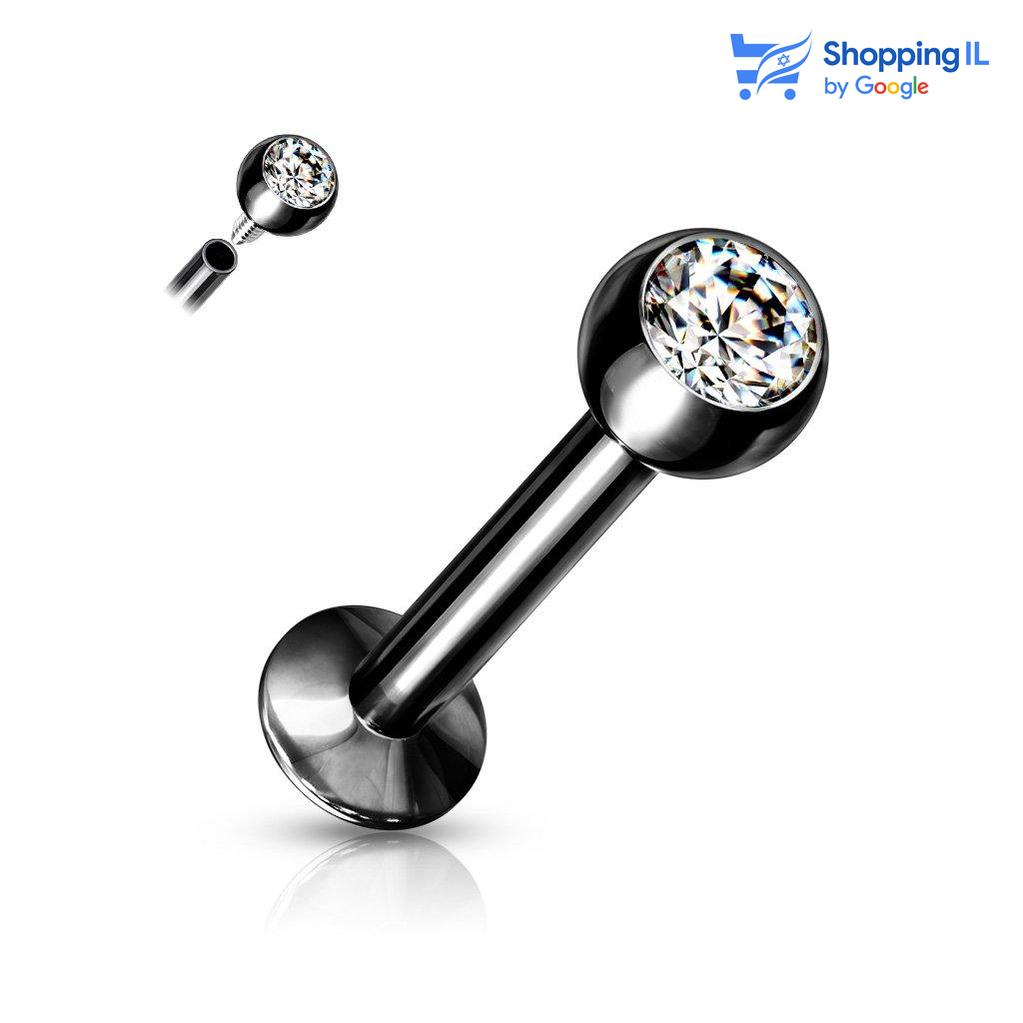 8 מ"מ קוטר סוגר - 3 מ"מ  העגיל מיועד בעיקר לאזורים הבאים: - פירסינג בשפה - פירסינג קונץ' - פירסינג הליקס - פירסינג טראגוס - כמובן שניתן לענוד את העגיל גם באזורים אחרים (: