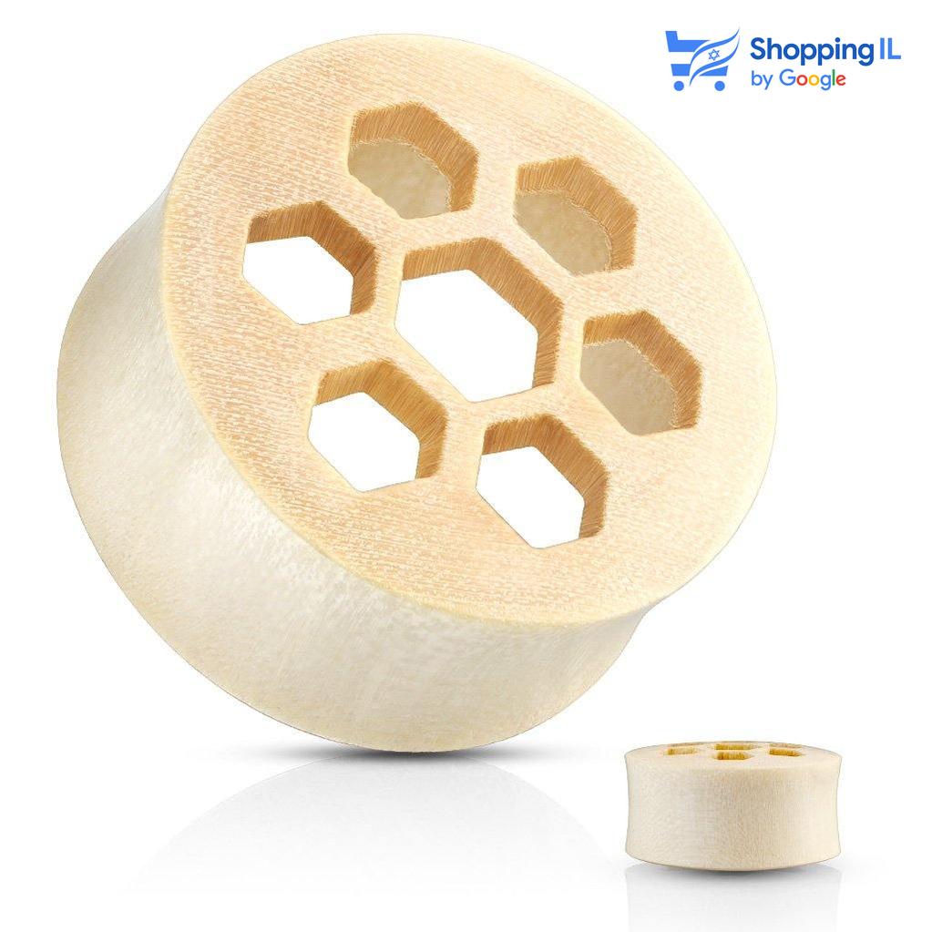 הרחבת Honey - עשויה מעץ הקרוקדיל. הרחבת דאבל פלייר חלולה בעיצוב כוורת דבש. מידה - מגיע בקוטר 14/16/19 מ"מ  העגיל מיועד בעיקר לאזורים הבאים: - הרחבה  העגיל מגיעה כעגיל בודד ולא בזוג