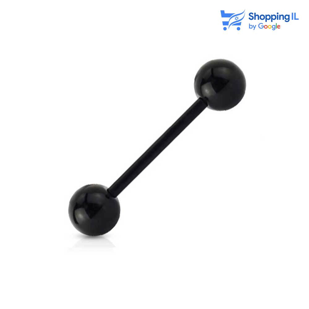 עגיל ללשון ביופלקס - עגילים עשויים ביופלקס עם גולות אקריל. העגיל בסגנון מוט גמיש. צבע - שחור, סגול, כחול, ורוד,לבן מידה - מגיע בעובי של 1.6 מ"מ ובאורך 16 מ"מ קוטר סוגרים - 6 מ"מ  העגיל מיועד בעיקר לאזורים הבאים: - פירסינג בלשון - כמובן שניתן לענוד את העגיל גם באזורים אחרים (: