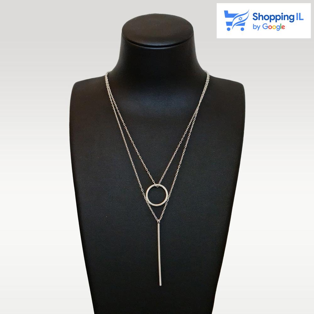 שרשרת "לאישה נלה" גדולה עשיוה כסף 925 מקולקציית שרשראות כסף של לאבאס.