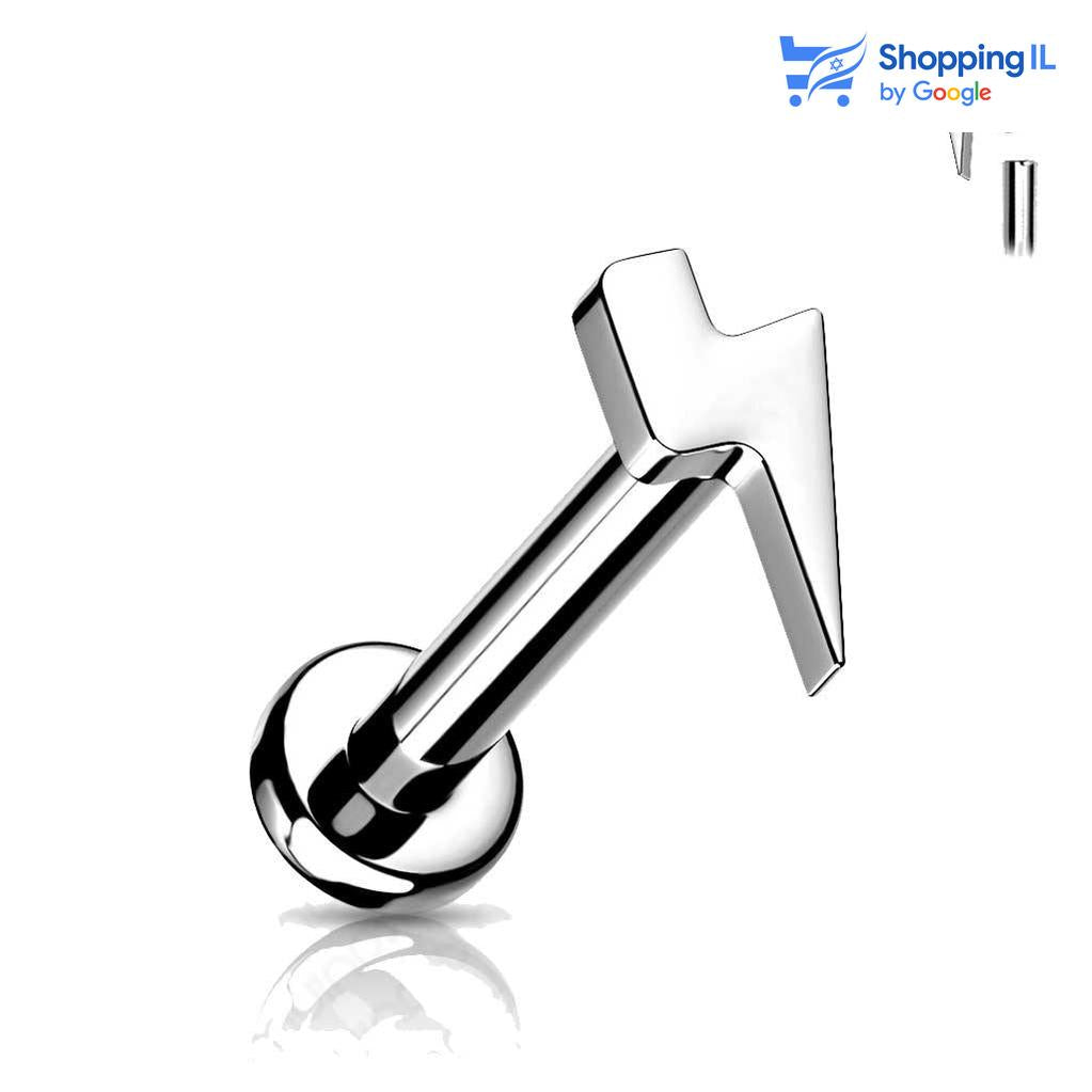 8 מ"מ  העגיל מיועד בעיקר לאזורים הבאים: - פירסינג בשפה - פירסינג קונץ' - פירסינג הליקס - פירסינג טראגוס - כמובן שניתן לענוד את העגיל גם באזורים אחרים (: