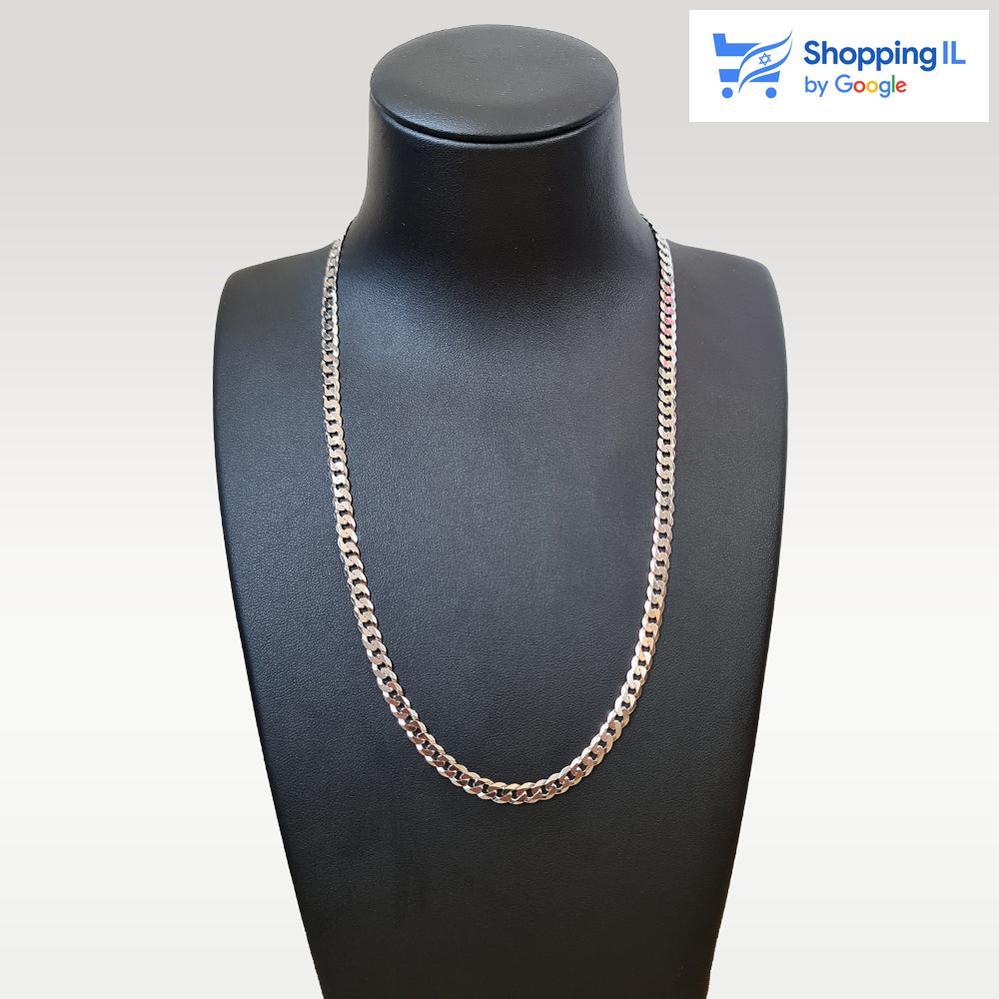 שרשרת גורמט  השרשרת עשויה כסף 925 בציפוי רודיום   מידת השרשרת: רוחב: 2.5 ס"מ | אורך השרשרת: 50 ס"מ