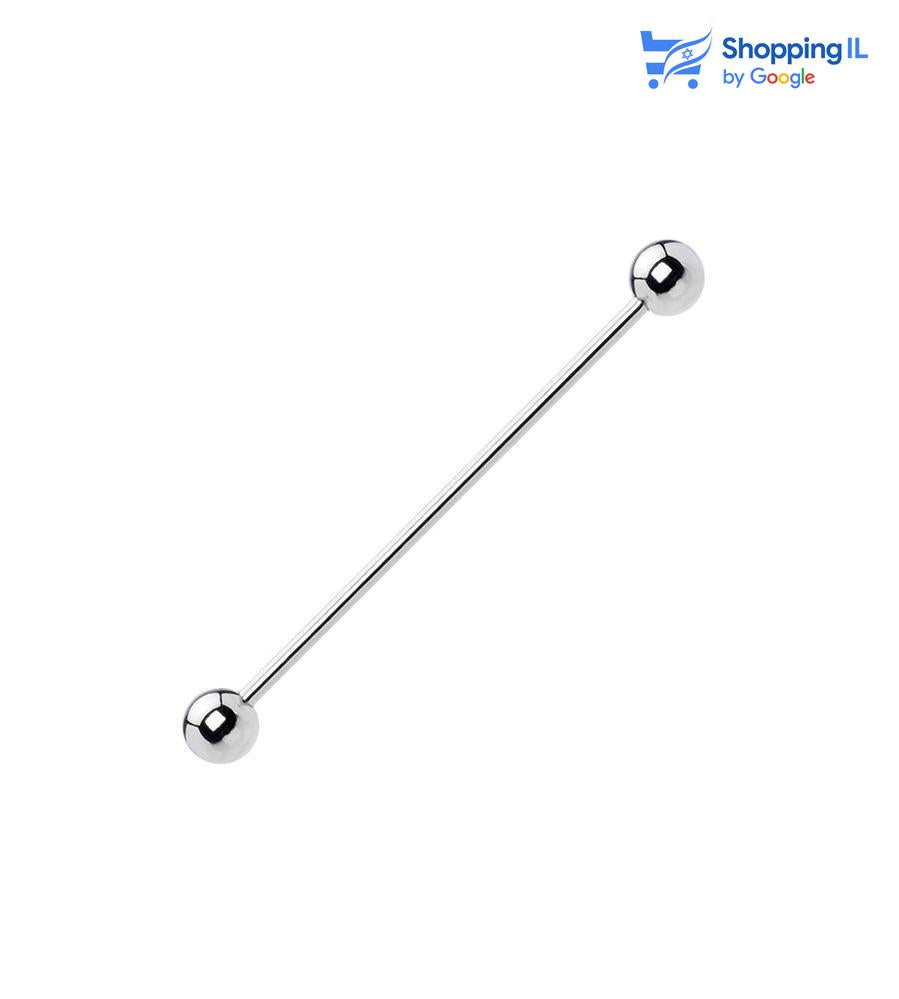 מוט  Basic - Labass עגיל מוט ברבל- עגיל ברבל עשוי מתכת רפואית . העגיל בעיצוב מוט קלאסית עם סוגרי גולות. צבע - כסף מידה - מגיע בעובי 1.2/1.6 מ"מ ובאורך 10/12/14/19/38 מ"מ  העגיל מיועד בעיקר לאזורים הבאים: - מתאים לכל סגנונות הפירסינג (: