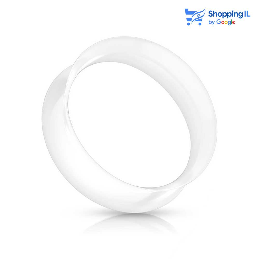 הרחבת סיליקון ללא שוליים- עשויה מסיליקון. ההרחבה בעיצוב עגיל צמוד וקל העשוי מסיליקון. צבע - שחור, לבן מידה - מגיע בקוטר 4-20 מ"מ  העגיל מיועד בעיקר לאזורים הבאים: - הרחבה  ההרחבה מגיעה כעגיל בודד ולא בזוג Labass