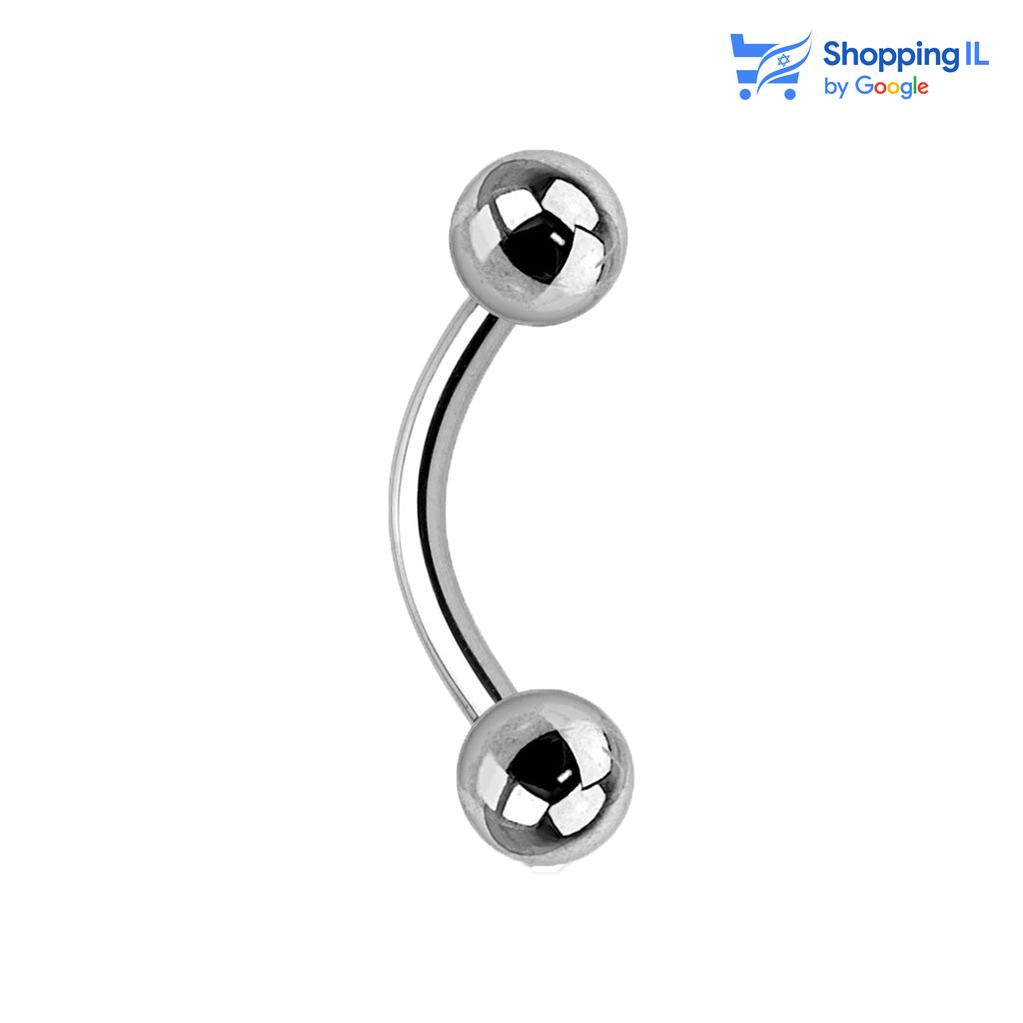 עגיל בננה טיטניום - עגיל בננה עשוי טיטניום. העגיל בסגנון עגיל בננה קלאסי. צבע -כסוף כהה מידה - מגיע בעובי של 1.2 מ"מ ובאורך 6/8/10/12 מ"מ קוטר סוגרים - 3 מ"מ  העגיל מיועד בעיקר לאזורים הבאים: - פירסינג בגבה - פירסינג רוק - פירסינג בטבור (דק במידה מהסטנדרט) - כמובן שניתן לענוד את העגיל גם באזורים אחרים (: