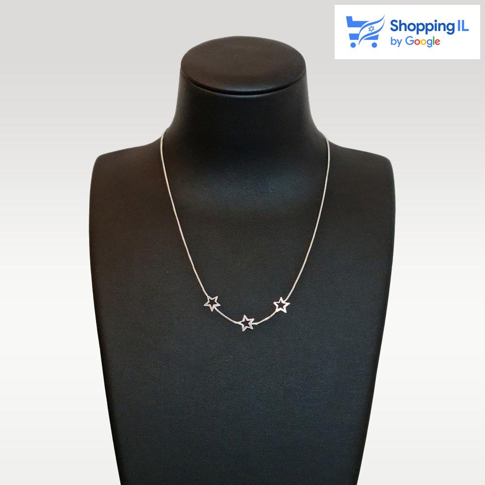 שרשרת לאישה אוריון כוכבים עשויה כסף 925 מקולקציית שרשראות נשים.
