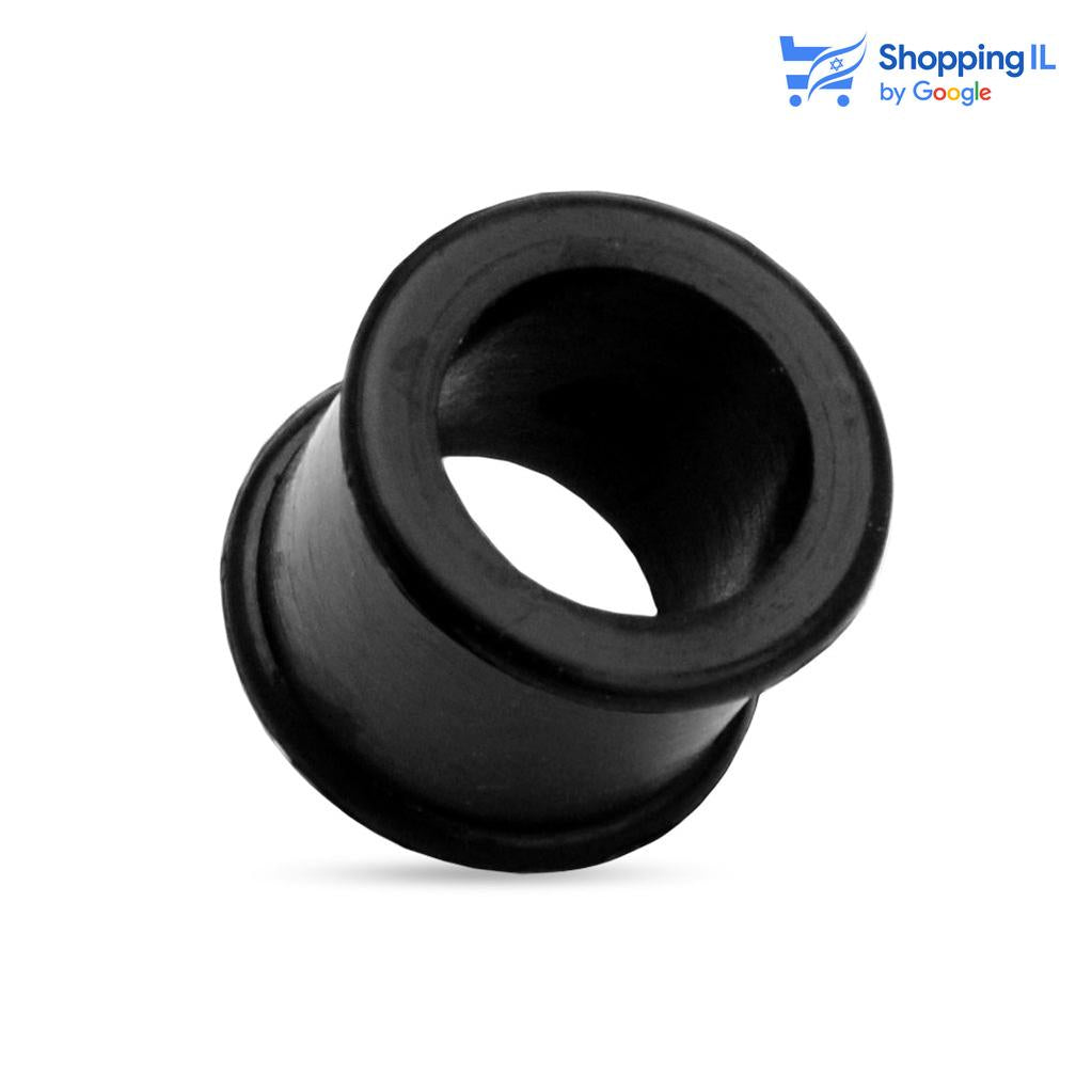 הרחבת סיליקון עם שוליים רחבות- עשויה מסיליקון. ההרחבה בעיצוב עגיל קל עשוי סיליקון עם שוליים רחבים. צבע - לבן, שחור, אדום, ירוק, ורוד מידה - מגיע בקוטר 14-26 מ"מ