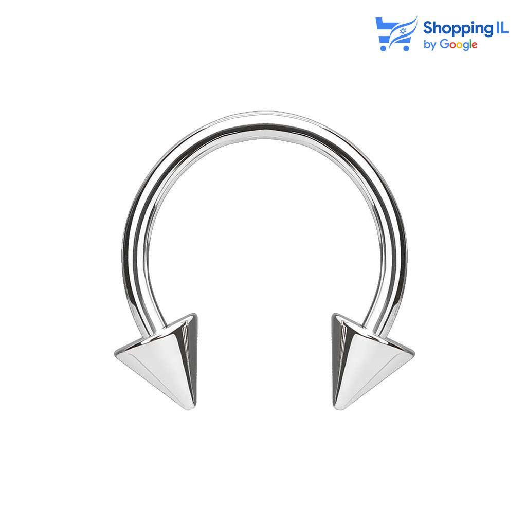 עגיל פרסה שפיץ  - עגיל פרסה שפיץ עשוי טיטניום TITANIUM 6AL-4V-ELI ASTM F-136. העגיל בעיצוב פרסה קלאסית. צבע -כסוף כהה מידה - מגיע בעובי של 1.2 מ"מ ובאורך 8 מ"מ מידת סוגרים - פרסה 8 מ"מ סוגר 3 מ"מ | פרסה 10 מ"מ סוגר 4 מ"מ  העגיל מיועד בעיקר לאזורים הבאים: - פירסינג טראגוס - פירסינג הליקס - פירסינג ספטום -  כמובן שניתן לענוד את העגיל גם באזורים אחרים (: