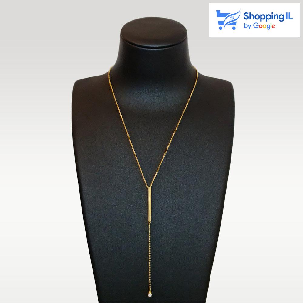 שרשרת לאישה פלצור כסף 925 מצופה זהב 18 קראט מקולקציית שרשראות הכסף לאישה ולגבר של לאבאס.