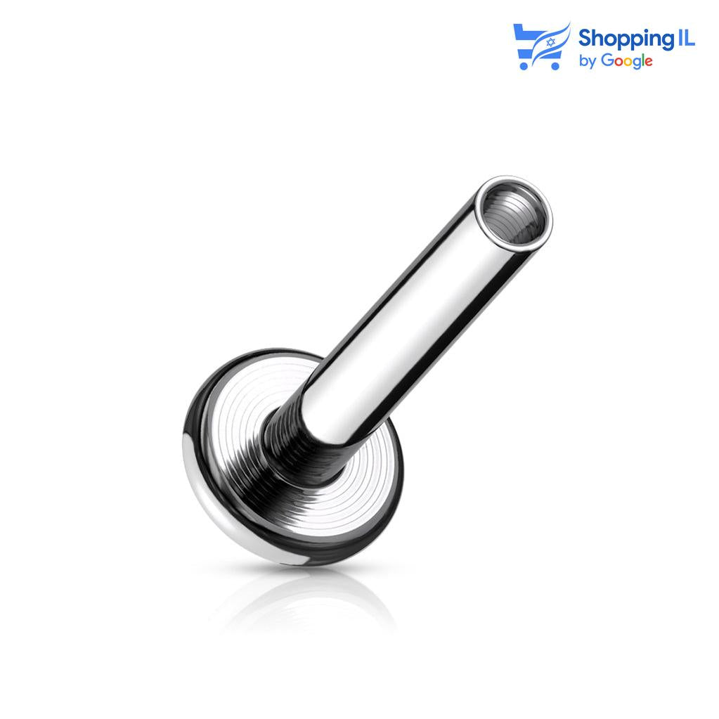 חלקים לפירסינג מוט לברט הברגה פנימית בצבע כסף טראגוס הליקס 
