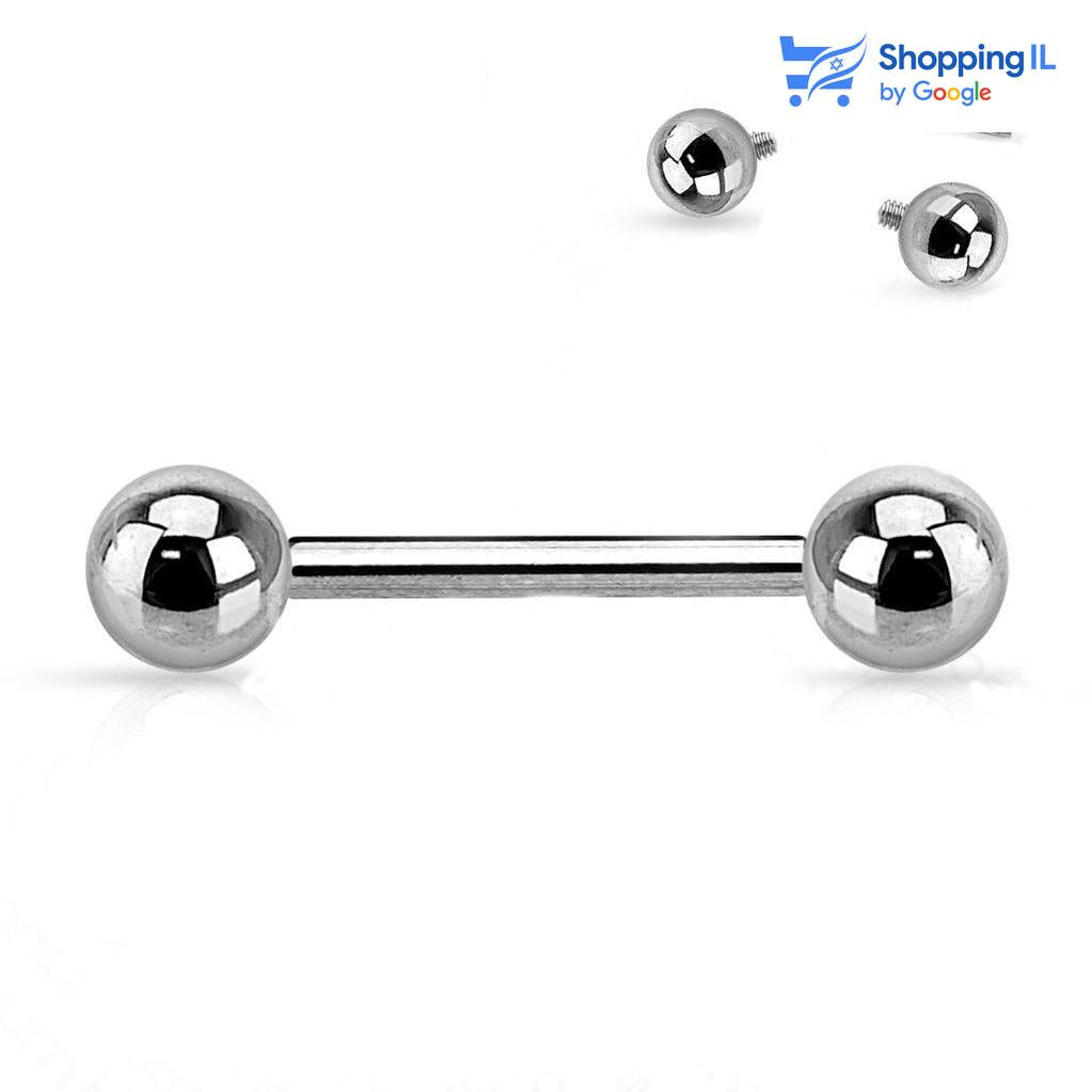 עגיל - פירסינג אינדסטריאל עשוי טיטניום עם הברגה פנימית 